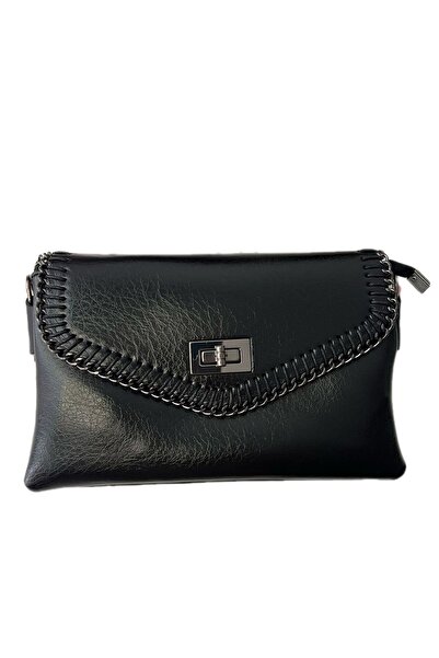 BONİTA Women's Shoulder Bag Envelope Model with Beaded Design