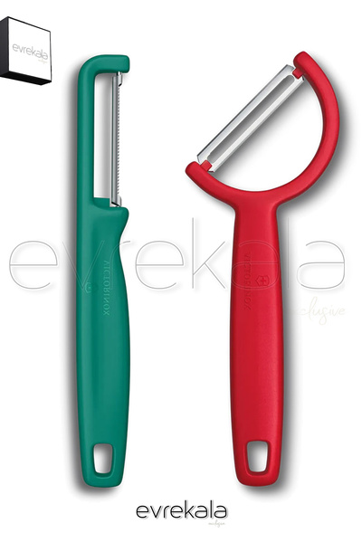 Victorinox Evrekala 2-Piece Peeler Set Fruit and Vegetable Peeler -Evrekala S...