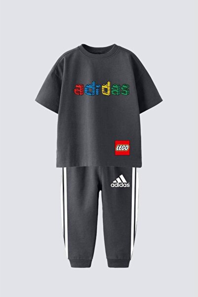 Karaniko Kids New Season Unisex Children's Smoked Printed Double Set