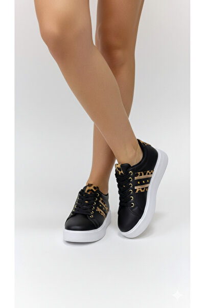 fikret bağcı Rubber Sole Lace-Up Microfiber Women's Sneaker – Casual Comforta...