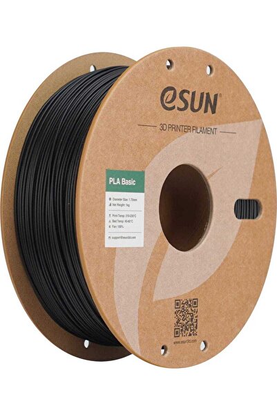 eSun PLA Basic Siyah Filament 1,75mm 1kg - bisiparisver