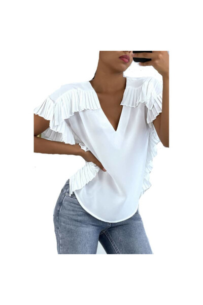 Golden Days B074 blouse, white color, size S