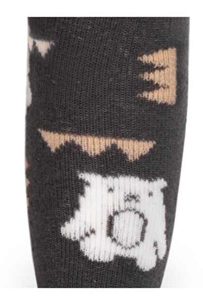 Civil Baby Bear Towel 6 - Бебешки чорапогащи за момчета - Сиви 6 месеца