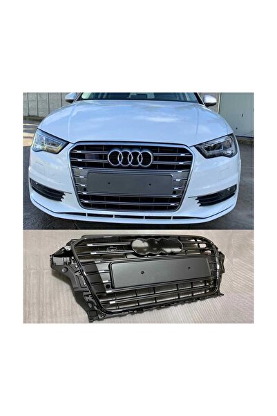 ATİK GARAJ Audi A3 8V (2012-2016) Uyumlu Krom-Gri S3 Panjur