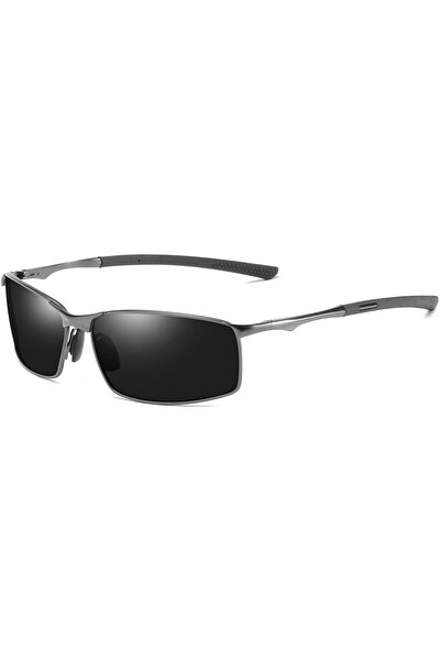Techsuit Polarized Sunglasses for Men - Black / Silver