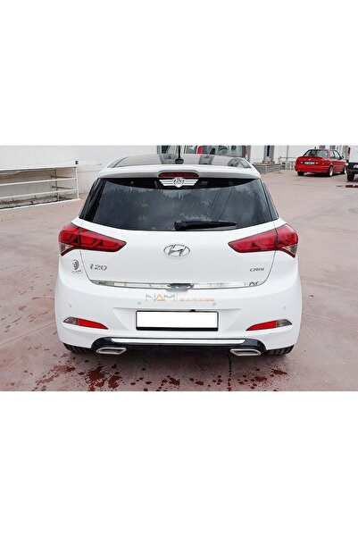 Tuning Vadisi Hyundai i20 Egzoz Görünüm Difüzör (Plastik) Parlak Siyah 2014-2...