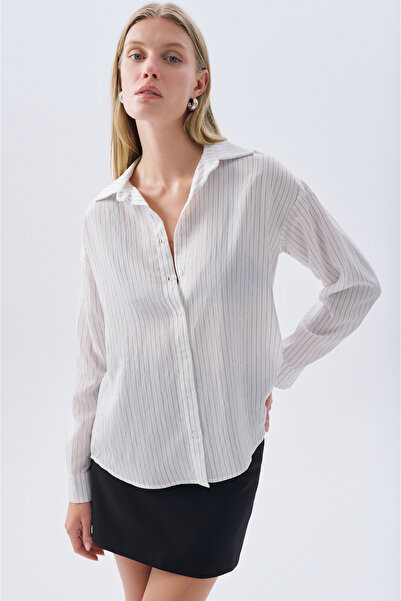 Mudo Striped Oversize Long Sleeve Shirt