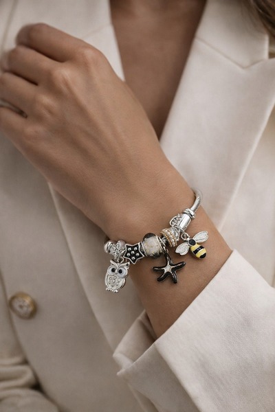 Jack Ferrero Charm Steel Bracelet