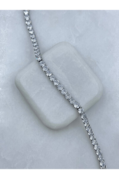 Les Séduisantes c.a. Yuvarlak Zirkon Taşlı Kararmaz Altın Kaplama 4mm Bilekli...