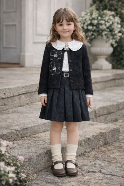 gül garden Girl's Skirt Jacket Shirt