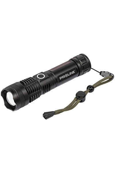 PROLINE Lanternă LED cu zoom din aluminiu / 600 lumeni / 1200 mAh
