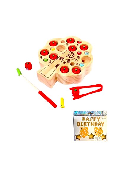 OEM Jucarie copac cu fructe/insecte viermisori,lemn/magneti,3 ani+,17.5x20x4,...