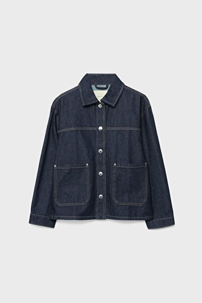 Stradivarius سترة جينز مع جيوب