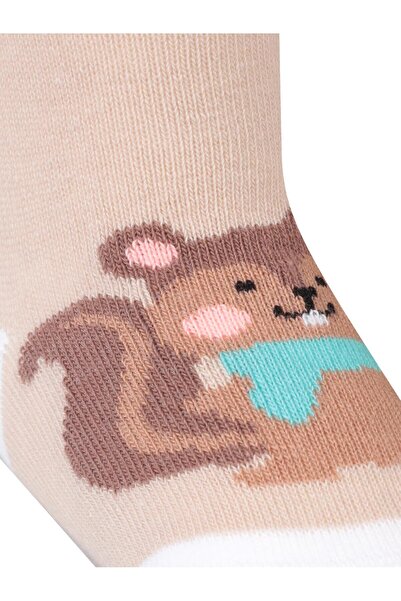 Civil Baby Squirrel 6 - Бебешки чорапогащи за момичета - Бежови 6 месеца