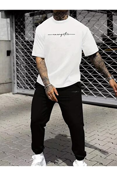 PAVRO Unisex Oversize Shorts Set Top and Bottom Two-Piece Comfortable Energet...