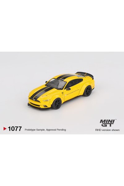 mini gt Lb-Works Ford Mustang Triple Yellow