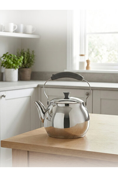 Hascevher Mevlana Base Teapot 2 Lt with Bakelite Handle Color: Black