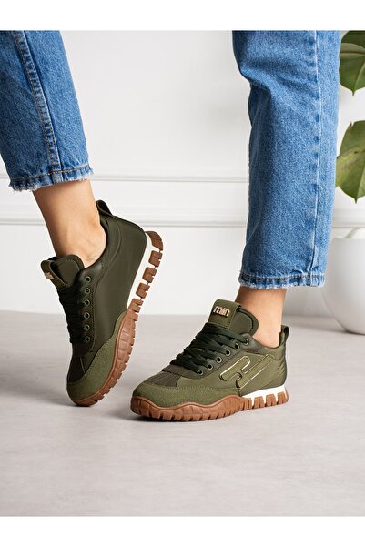 ALEMDAR AYAKKABI Legno Green Women's Sneakers