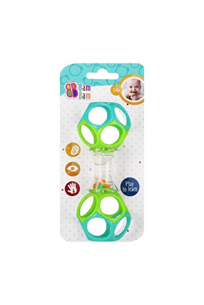 Mega Creative Jucarie zornaitoare gantera BamBam 569043, 14x5x5cm, +3luni