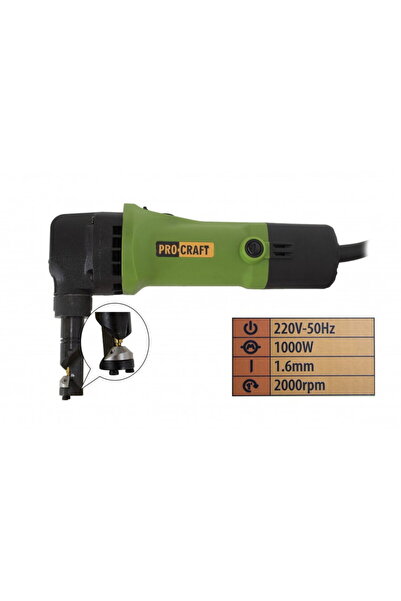 PRO CRAFT Foarfece electrice pentru tăierea tablei metalice, PROCRAFT SM1.6-1000