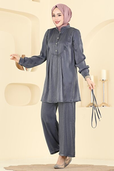 ModaMerve Bağcıklı Parlak Bürümcük Takım 0352ERK1158-MS Laci