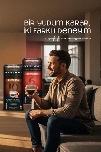 C.M Coffee More Kapsül Tanışma Paketi 40'lı ( Nespresso Uyumlu Alüminyum Kapsül Kahve )