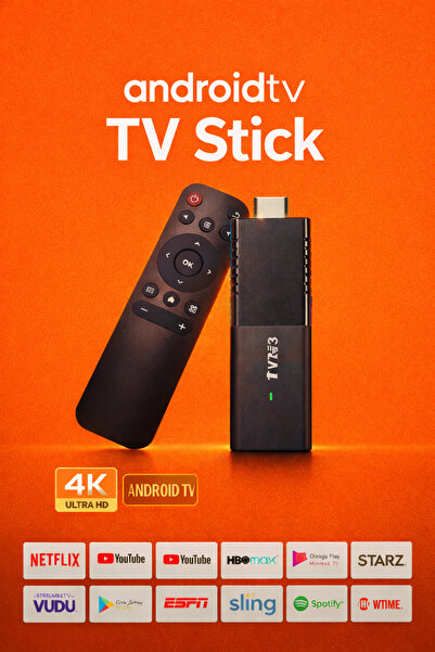 MO DOU Android TV Stick 4K Ultra HD Akıllı TV Dönüştürücü HDMI TV Box WiFi Me...