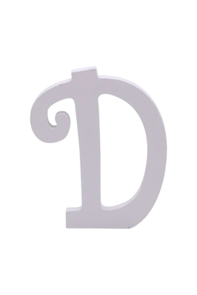 MC Micostore Zebra party decorations letter D, 11cm, wood, self-adhesive, JAB...