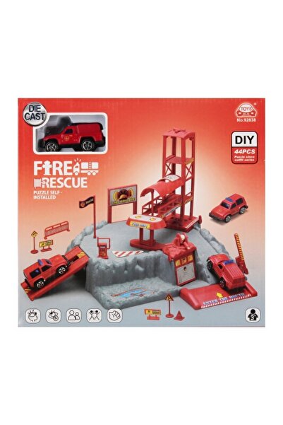 Mega Creative Jucarie set parcare Pompieri MegaCreative 573972, masina+acceso...