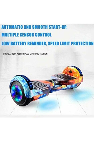 Shopi لوح تزلج كهربائي ذاتي التوازن مزود بمكبر صوت بلوتوث، ومؤشر للسرعة، وإضا...