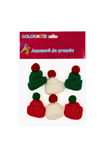 Colorarte Accesorii creatie - textil, caciulite cu mot, set 6 buc, Colorarte,...
