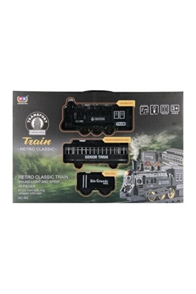 Mega Creative Tren MegaCreative 567177, locomotiva 13x5x3cm, sina 140cm, 2 va...