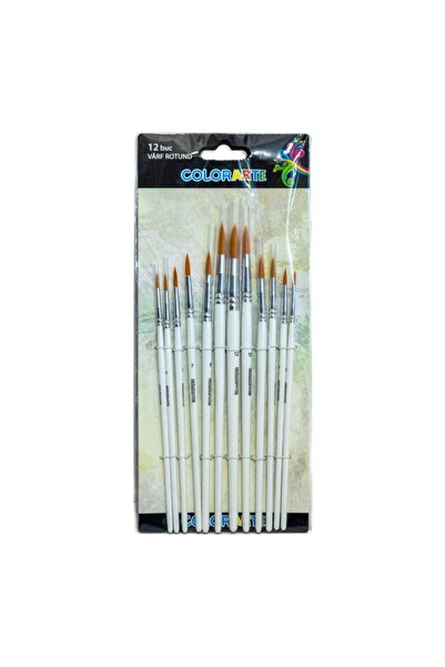 Colorarte Pensula DB21202, varf rotund, set 12 bucati
