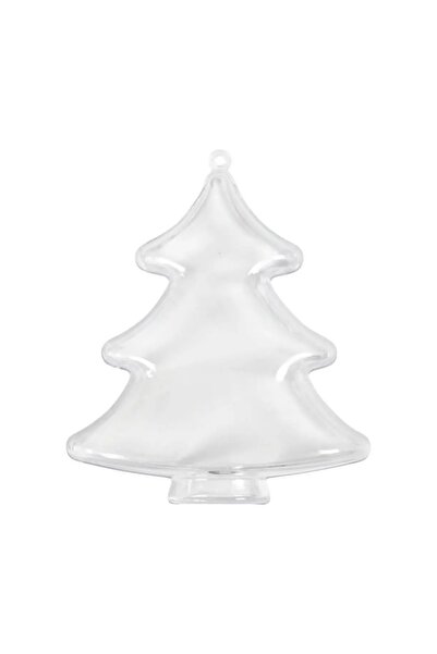 Colorarte Accesorii creative pentru brad din plastic, transparent, 10 cm,