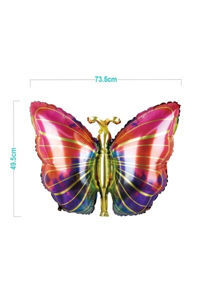 MC Micostore Balon din folie PartyGo Fluture, 73.5x49.5cm, multicolor, FB1452