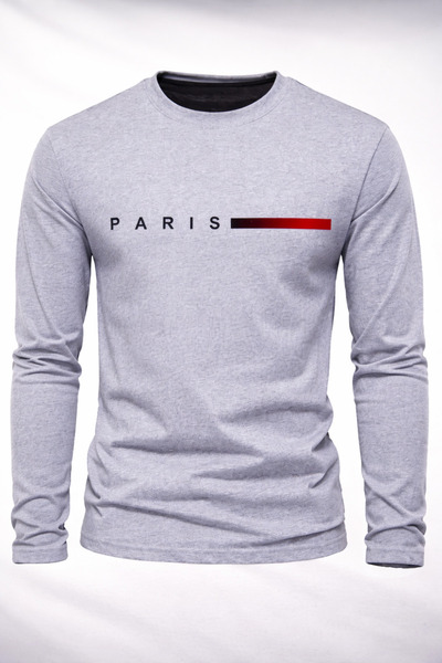 YK WEAR سترة رقيقة مطبوعة بتصميم باريس للنساء / الرجال