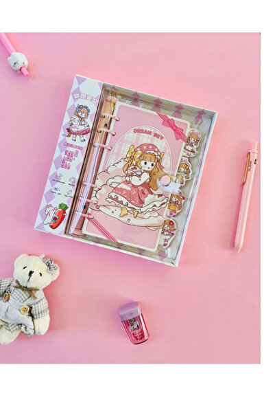 ÖZ KIRTASİYE Lucky Tasarım Spiralli Şeffaf Kapaklı Kutulu Defter