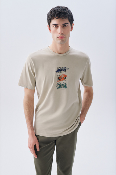 Mudo PRINTED CREW NECK T-SHIRT