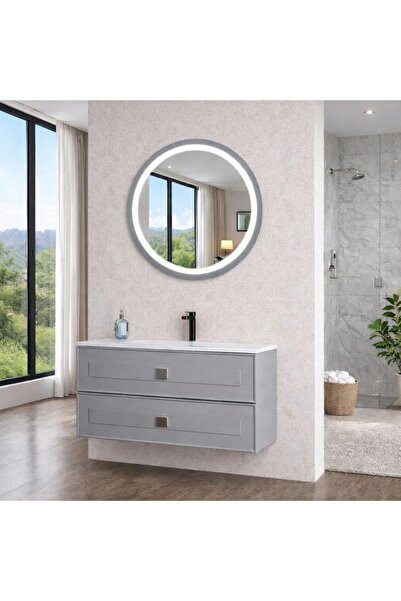 Gold Ban-yom LUGANO 100 GRİ MDF Banyo Mobilyası Seti