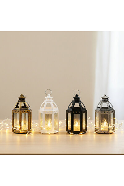 Konyax Ramazan Temalı Büyük Altıgen Açık Kubbe LED Lamba