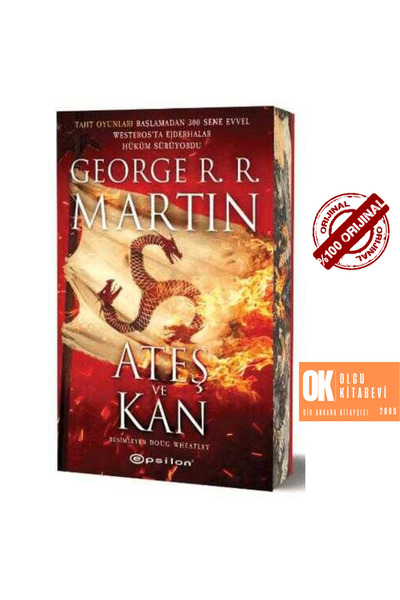 Epsilon Yayınevi Ateş ve Kan (Yan Boyamalı) - George R. R. Martin / OLGU KİTA...