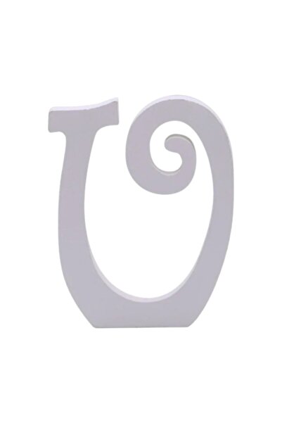 MC Micostore Zebra party decorations letter U, 11cm, wood, self-adhesive, JAB...