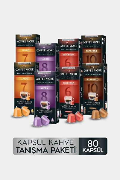 Coffee More Kapsül 2'li Tanışma Paketi 80 Kapsül