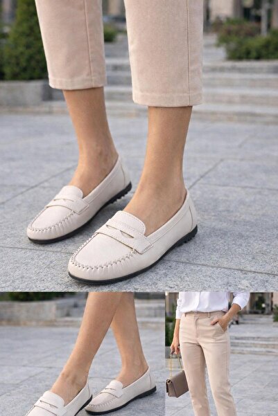 Aymood Women's Ballerina Shoes Lightweight Comfortable Sole Orthopedic Skin-F...