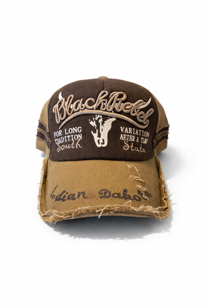 FEEMELS Vintage Look Denim Hat with Embroidery - Unisex Casual Baseball Cap