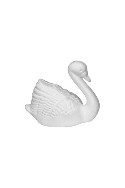 Colorarte Accesorii creatie - polistiren HD - lebada, alb, 12x8x6cm,