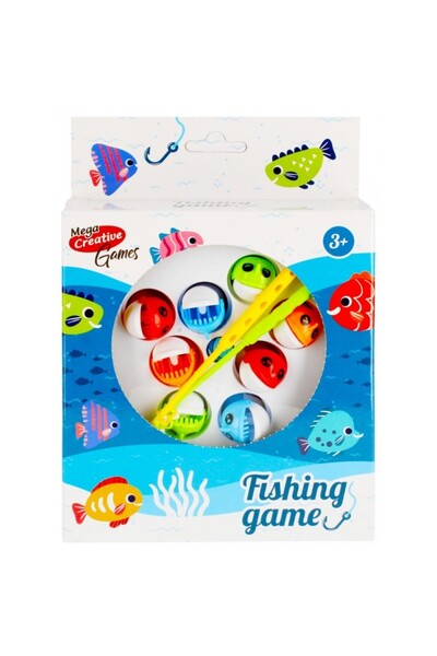 Mega Creative Set de pescuit - joc magnetic - contine 2 undite si 8 pesti, Me...