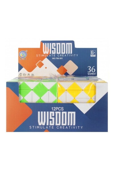 Mega Creative Cub rubik MegaCreative, 531430, 10x10cm, diverse culori, 36 seg...