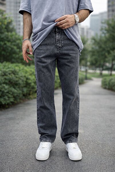 oraystore Men's Straight Fit Jean Trousers Vintage Washed Comfortable Fit Cas...