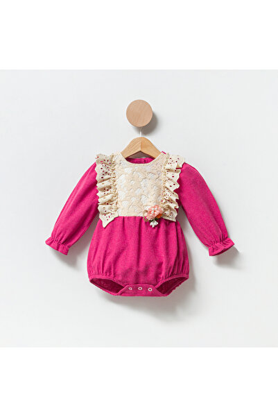 Coolimino بدلة بناتية مزينة بالدانتيل والكشكشة